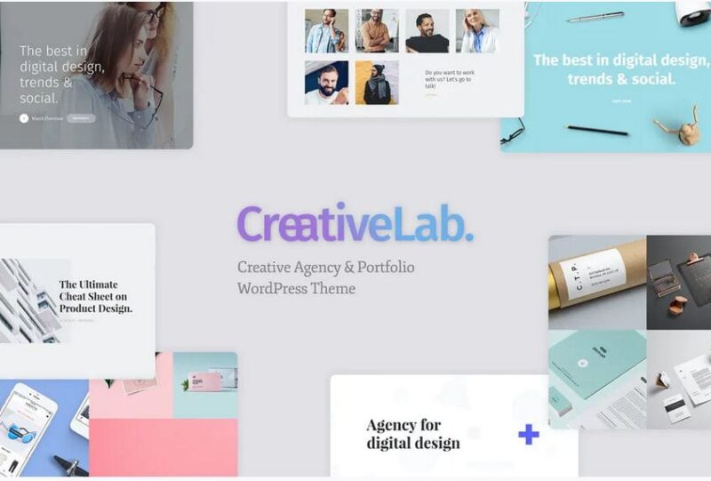پوسته آژانس تبلیغاتی Creative Lab - Creative Studio & Agency Portfolio ...