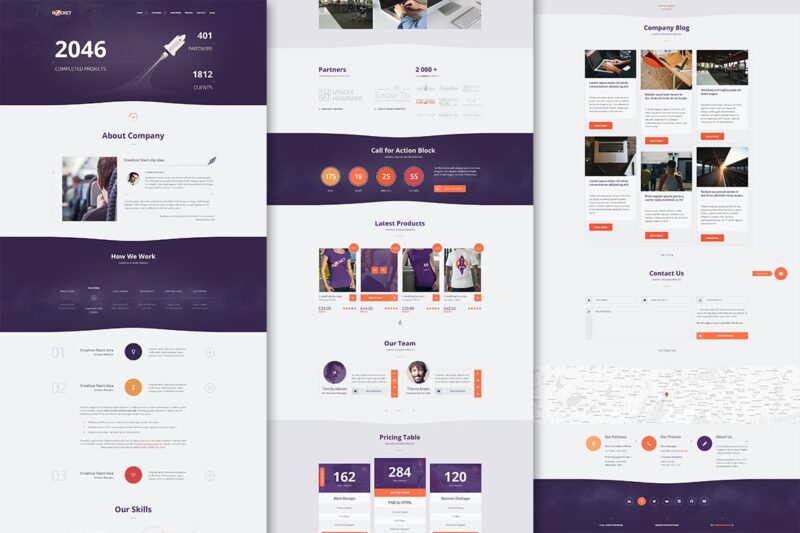 قالب وردپرس چندمنظوره Rocket - Creative Multipurpose WordPress Theme ...
